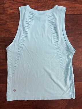 Lululemon Train to Be Tank Top Cyan Blue 2